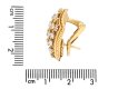 Vintage diamond earrings, French, circa 1950 hatton garden