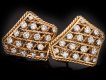 Vintage diamond earrings, French, circa 1950 hatton garden