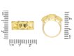 Yellow Ceylon sapphire three stone ring, circa 1950. Hatton Garden