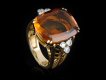 Vintage citrine and diamond ring 1950 hatton garden