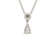 Drop shape diamond pendant, circa 1920 hatton garden