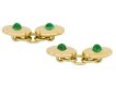 Boucheron cabochon emerald cufflinks hatton garden