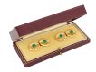 Boucheron cabochon emerald cufflinks hatton garden