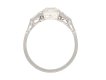 Art Deco diamond flanked solitaire ring, circa 1920. Hatton Garden