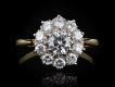 Cropp & Farr diamond coronet cluster ring, English hatton garden