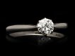 Art Deco diamond solitaire ring, circa 1920. Hatton Garden