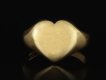 heart shape signet ring, english, 1909.