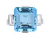 art deco aquamarine and diamond ring, circa 1930. hatton garden