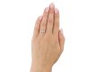 Diamond three stone ring, English, circa 1973. Hatton Garden