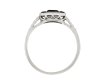 Art Deco onyx and diamond cluster ring, circa 1925 hatton garden