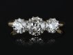 edwardian diamond three stone ring, circa 1910. hatton garden.