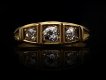 victorian diamond three stone ring, circa 1880. hatton garden.