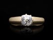 victorian old mine diamond solitaire ring. hatton garden