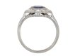 Sapphire and diamond cluster ring, circa 1920 hatton garden