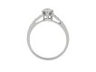 Old cut diamond flanked solitaire ring, circa 1920 hatton garden.