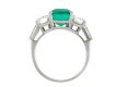 Bulgari emerald and diamond ring, Italian, circa 1930.hatton garden