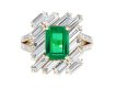 Mauboussin emerald and diamond cluster ring, hatton garden