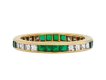 Oscar Heyman emerald and diamond full eternity band hatton garden