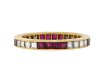 Oscar Heyman Ruby and diamond full eternity ring, American