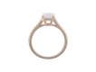 Cartier diamond flanked solitaire ring, French. hatton garden