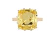 Yellow Ceylon sapphire solitaire ring, circa 1960. hatton garden