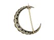 Victorian diamond crescent brooch, circa 1880. hatton garden