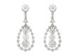 Edwardian diamond drop earrings, circa 1910. hatton garden