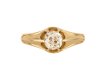 Victorian old mine diamond solitaire ring, hatton garden
