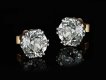 Edwardian old mine diamond stud earrings, hatton garden