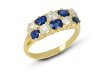 Victorian sapphire and diamond ring, circa 1890.