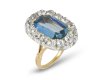 Victorian sapphire and diamond coronet cluster ring, circa 1870.