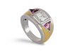 René Boivin diamond and pink sapphire ring, hatton garden