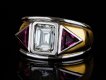 René Boivin diamond and pink sapphire ring, hatton garden