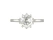Old cut diamond solitaire ring, circa 1915.