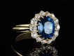 Ceylon sapphire and diamond coronet cluster, circa 1900.