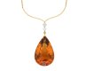 Citrine pendant, circa 1940. Hatton Garden