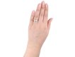 Edwardian diamond crossover ring, circa 1910.