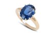 Ceylon sapphire solitaire ring, circa 1915.