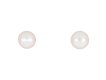 Natural pearl stud earrings.