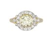 Old mine diamond coronet cluster ring