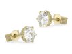 Round old cut diamond earrings