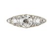 Victorian diamond five stone ring, circa 1890.