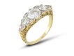 Victorian diamond five stone ring, circa 1890.