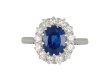 Edwardian Ceylon sapphire coronet cluster ring, circa 1915.