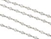Diamond set chain necklace, circa 1915. 