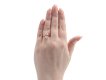 Type IIa light pinkish brown diamond solitaire ring.
