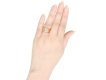 Cushion shape old mine diamond ring, circa 1900.
