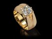 Cushion shape old mine diamond ring, circa 1900.