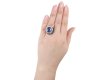 Sterle sapphire and diamond dress ring, French, circa 1950.