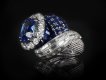 Sterle sapphire and diamond dress ring, French, circa 1950.
